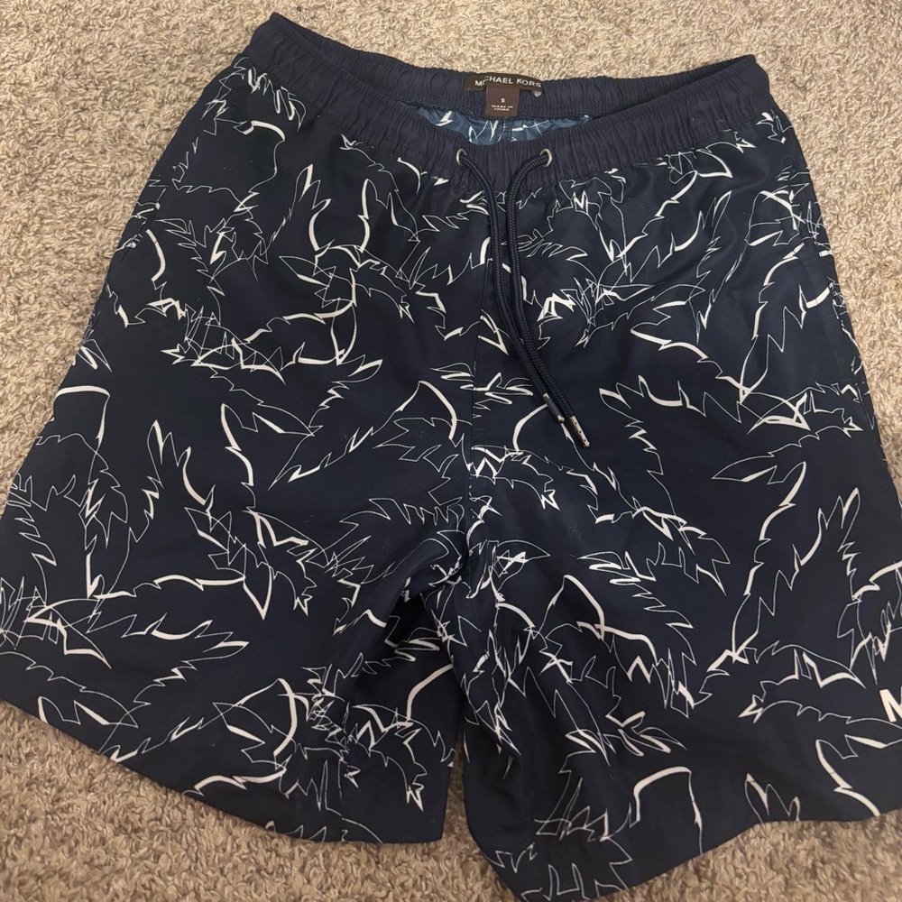 Blue and navy Michael Kors swim trunks